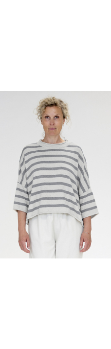 Viola Top Stripe, Offwhite Sand