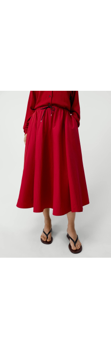 Technical Skirt, Red