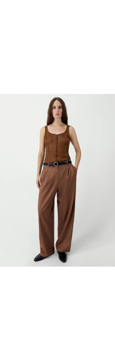 Tailored Masculine Pants, Clove