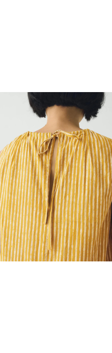 Dabu Print Dress, Turmeric