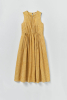 Dabu Print Dress, Turmeric
