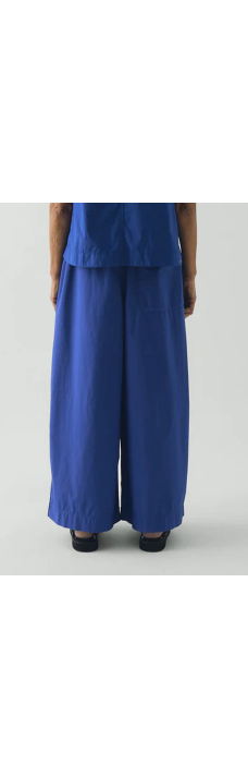 Pleated Trousers, Carmine Blue
