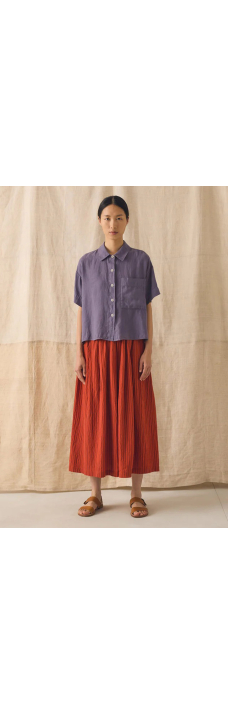 Pyjama Shirt, Dark Thistle