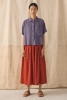 Pyjama Shirt, Dark Thistle