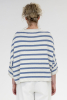 Viola Top Stripe, Offwhite Denim
